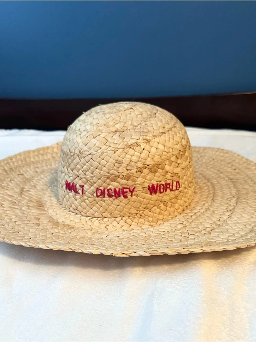 Walt Disney World Straw Hat Beach Vacation Mickey Minnie Mouse Adult OS - Picture 3 of 9